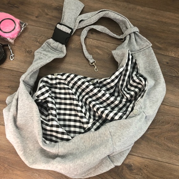 Small Dog Puppy Supplies Lot - Sling Sweaters Leashes Harness - Picture 9 of 10